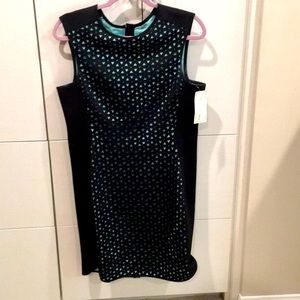 Shoshanna black and turquoise dress sz 12